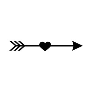 Free Heart Arrow SVG, PNG, JPG, PDF Files