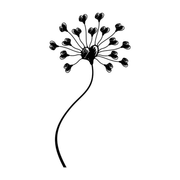 Free Heart Dandelion SVG, PNG, JPG, PDF Files