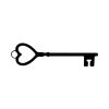 Free Heart Key SVG, PNG, JPG, PDF Files