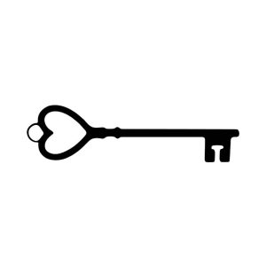 Free Heart Key SVG, PNG, JPG, PDF Files