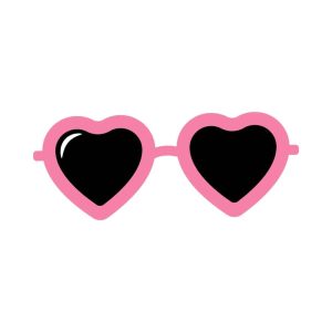 Free Heart Shaped Sunglasses SVG, PNG, JPG, PDF Files