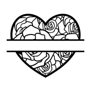 Free Heart Split SVG, PNG, JPG, PDF Files