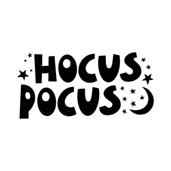 Free Hocus Pocus With Star And Moon SVG, PNG, JPG, PDF Files