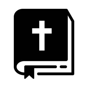 Free Holy Bible With Cross Silhouette SVG, PNG, JPG, PDF Files