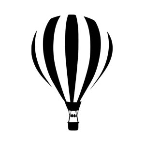 Free Hot Air Baloon Silhouette SVG, PNG, JPG, PDF Files