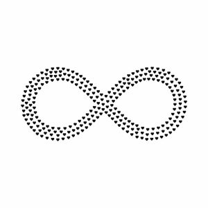 Free Infinity Made Of Hearts SVG, PNG, JPG, PDF Files