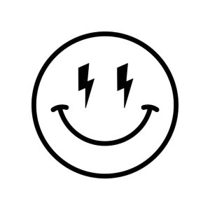 Free Lightning Eyes Smiley SVG, PNG, JPG, PDF Files