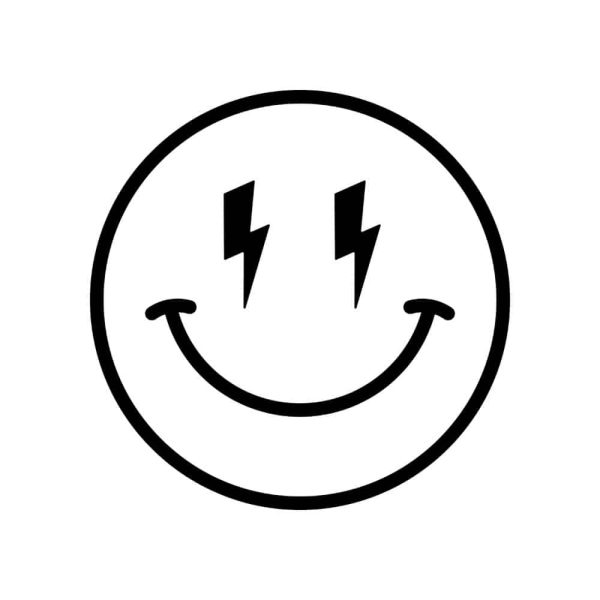 Free Lightning Eyes Smiley SVG, PNG, JPG, PDF Files