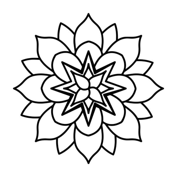 Free Mandala Floral SVG, PNG, JPG, PDF Files