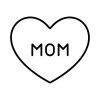 Free Mom Sign In Heart SVG, PNG, JPG, PDF Files