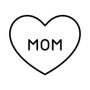 Free Mom Sign In Heart SVG, PNG, JPG, PDF Files