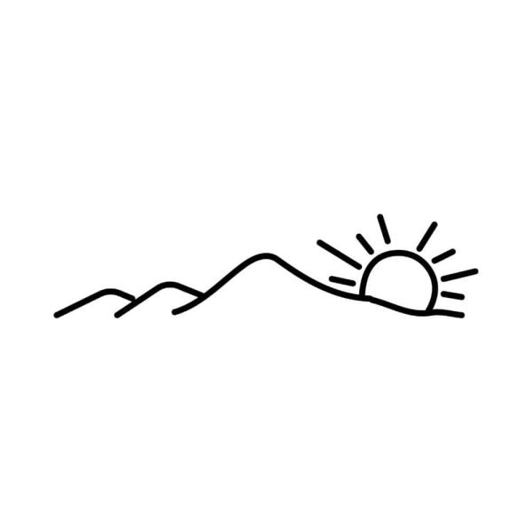 Free Mountain And Sun SVG, PNG, JPG, PDF Files