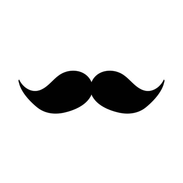 Free Moustache Silhouette SVG, PNG, JPG, PDF Files