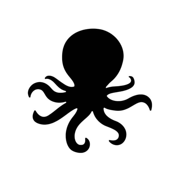 Free Octopus Silhouette SVG, PNG, JPG, PDF Files