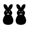 Free Peeps Silhouette SVG, PNG, JPG, PDF Files