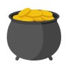 Free Pot Of Gold Clipart SVG, PNG, JPG, PDF Files