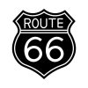 Free Route 66 Sign Silhouette SVG, PNG, JPG, PDF Files