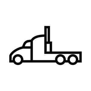 Free Semi Truck Outline SVG, PNG, JPG, PDF Files