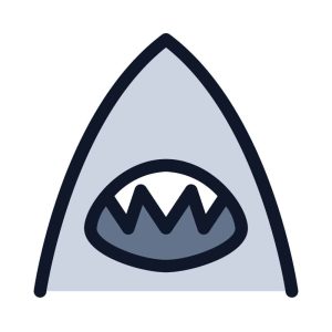 Free Shark Head With Open Mouth SVG, PNG, JPG, PDF Files