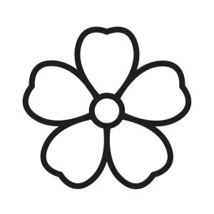 Free Simple Flowers Outline SVG, PNG, JPG, PDF Files