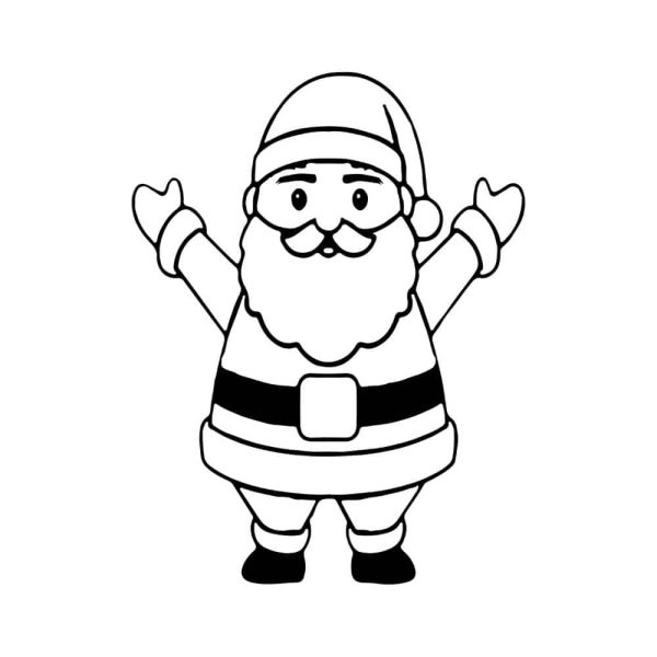 Free Smiling Santa Claus SVG, PNG, JPG, PDF Files
