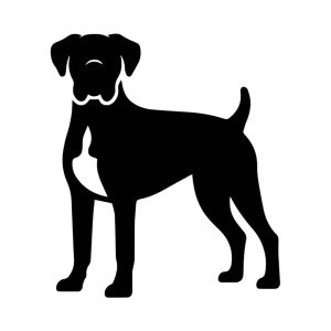 Free Standing Boxer Dog SVG, PNG, JPG, PDF Files