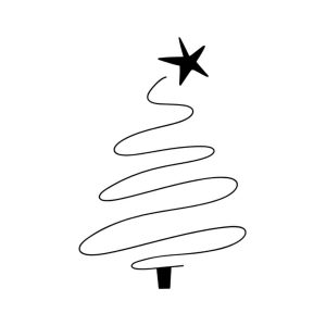 Free Swirly Christmas Tree SVG, PNG, JPG, PDF Files