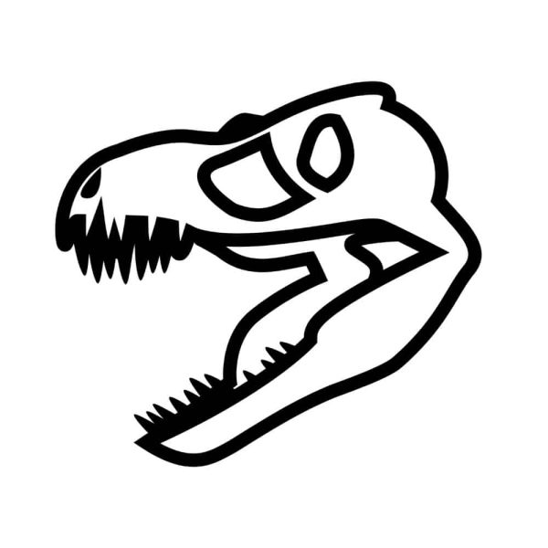 Free Trex Head Outline SVG, PNG, JPG, PDF Files