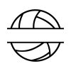 Free Volleyball Split SVG, PNG, JPG, PDF Files
