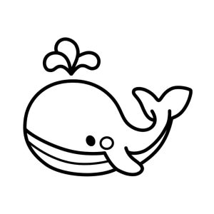 Free Whale Outline SVG, PNG, JPG, PDF Files