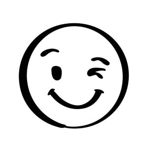 Free Winking Emoji Smiley Face SVG, PNG, JPG, PDF Files