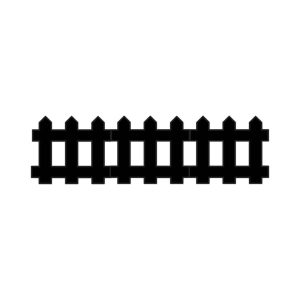 Free Wooden Fence Silhouette SVG, PNG, JPG, PDF Files