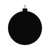 Free Bauble Silhoutte SVG, PNG, JPG, PDF Files