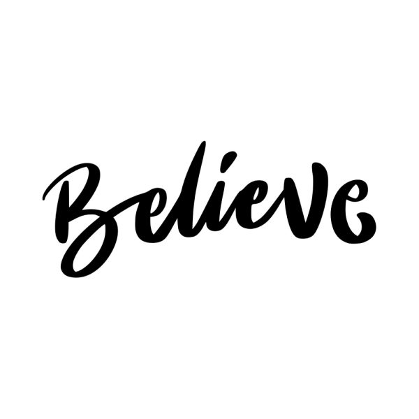 Free Believe Sign SVG, PNG, JPG, PDF Files