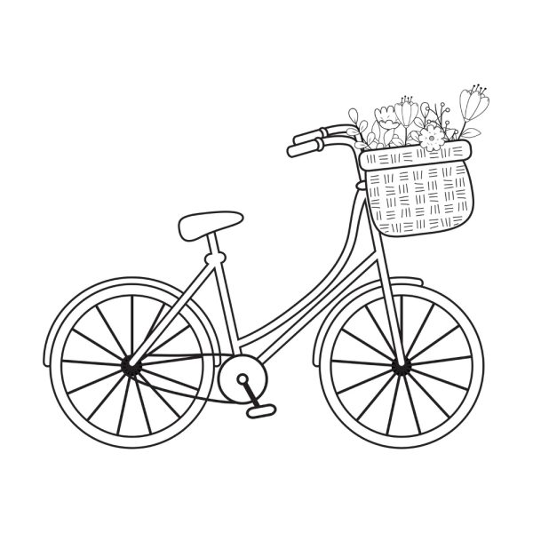 Free Bicycle Floral SVG, PNG, JPG, PDF Files