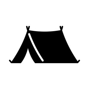 Free Camp Tent Silhouette SVG, PNG, JPG, PDF Files