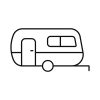 Free Caravan Outline SVG, PNG, JPG, PDF Files