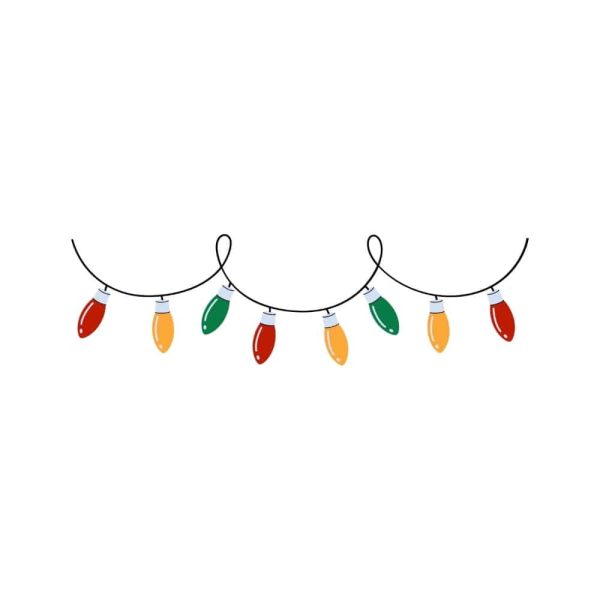 Free Christmas Lights SVG, PNG, JPG, PDF Files