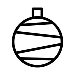 Free Christmas Ornaments Bauble SVG, PNG, JPG, PDF Files