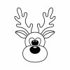 Free Christmas Reindeer Head SVG, PNG, JPG, PDF Files