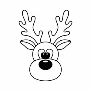 Free Christmas Reindeer Head SVG, PNG, JPG, PDF Files