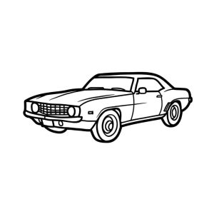 Free Classic Car Outline SVG, PNG, JPG, PDF Files