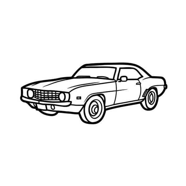 Free Classic Car Outline SVG, PNG, JPG, PDF Files