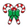 Free Crossed Candy Canes SVG, PNG, JPG, PDF Files