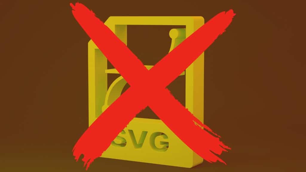 When should you not use SVG files?